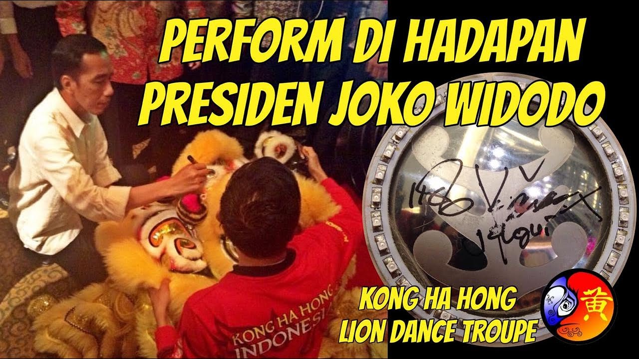 PRESIDEN JOKOWI TANDA TANGAN KEPALA BARONGSAI KONG HA HONG