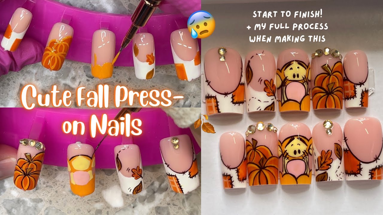 НАКЛАДНЫЕ НОГТИ 101 КАК: сделать накладные ногти с подробными персонажами!