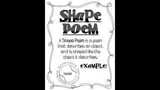 Shape Poem By Ms. Johnson Information