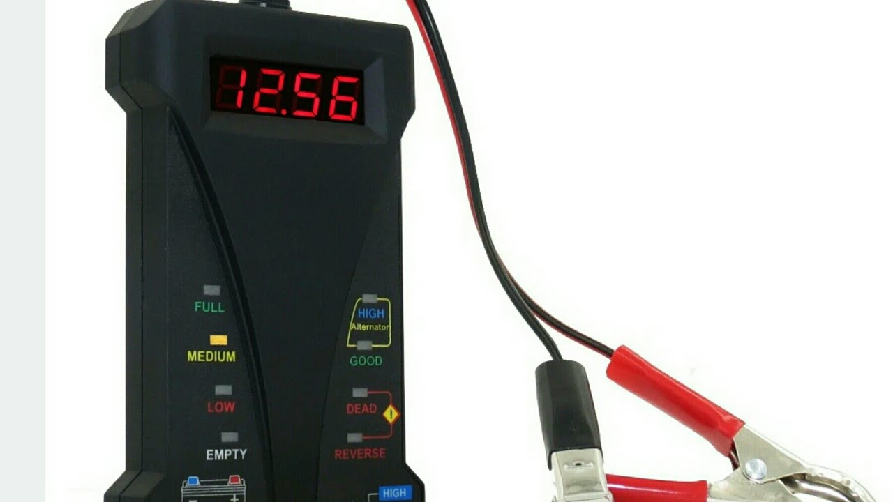 MOTOPOWER MP0514A 12V Digital Battery Tester Voltmeter YouTube