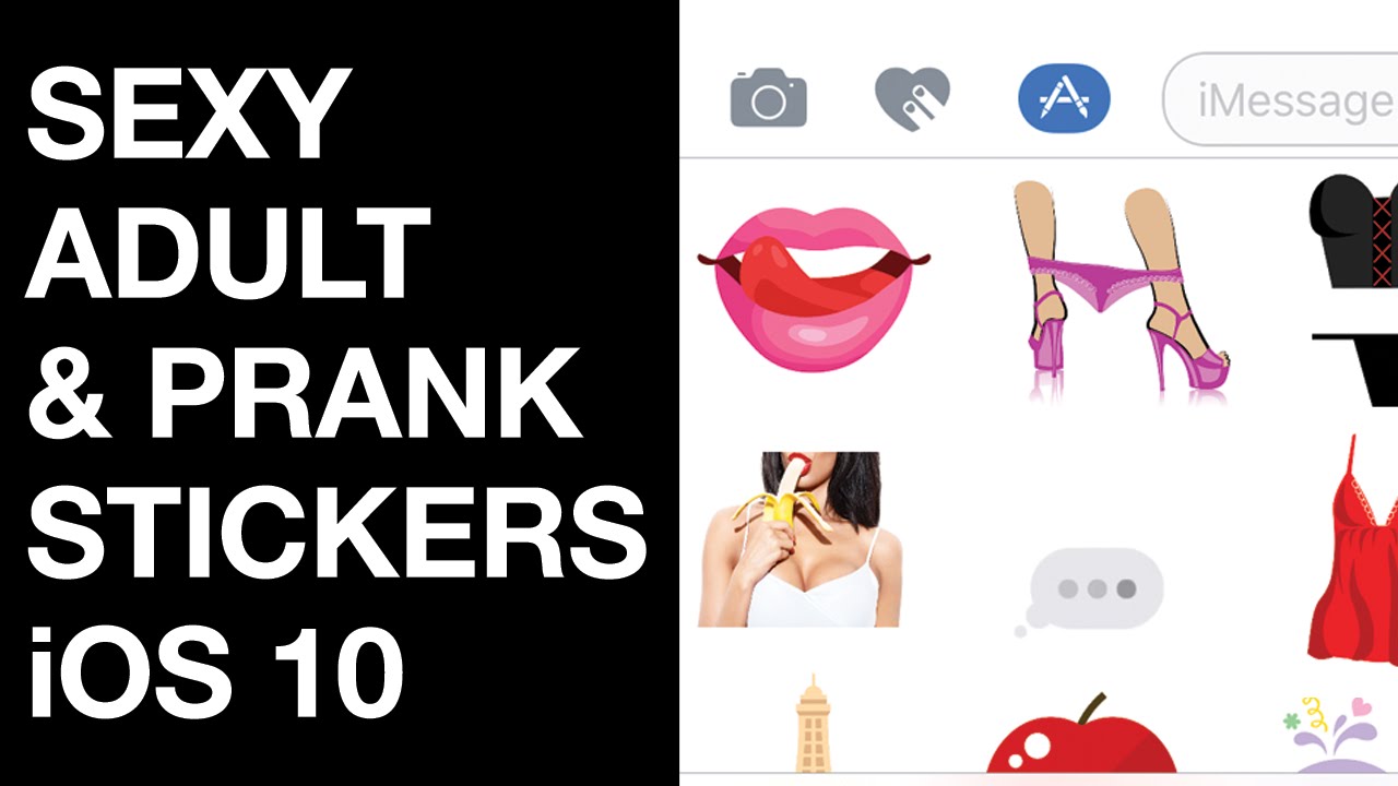 Ios 10 Sexy Adult And Hilarious Pranks Stickers Lol Youtube