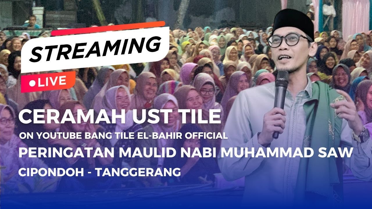 🔴 Live !!! Ceramah Bareng Ibu - Ibu Komplek Lagi, Cipondoh Makmur - Tanggerang.