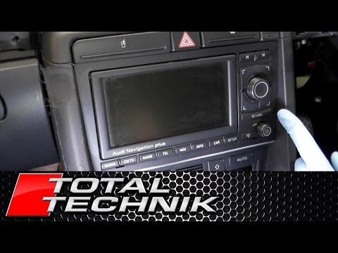 How to Remove Sat Nav Head Unit RNS-E / RNS-D - Audi A4 S4 RS4 - B6 B7 - 2001-2008 - TOTAL TECHNIK