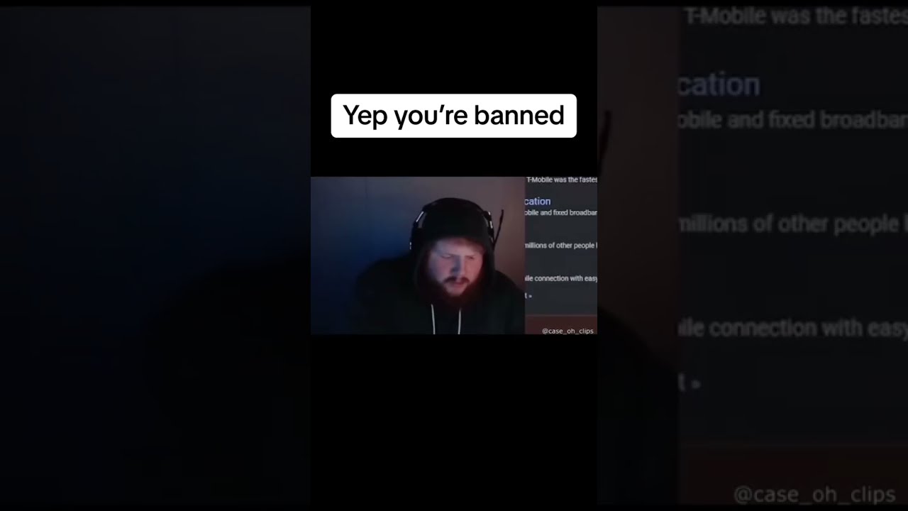 You Re Banned Caseoh Funny Streamer Funnyvideo Rage