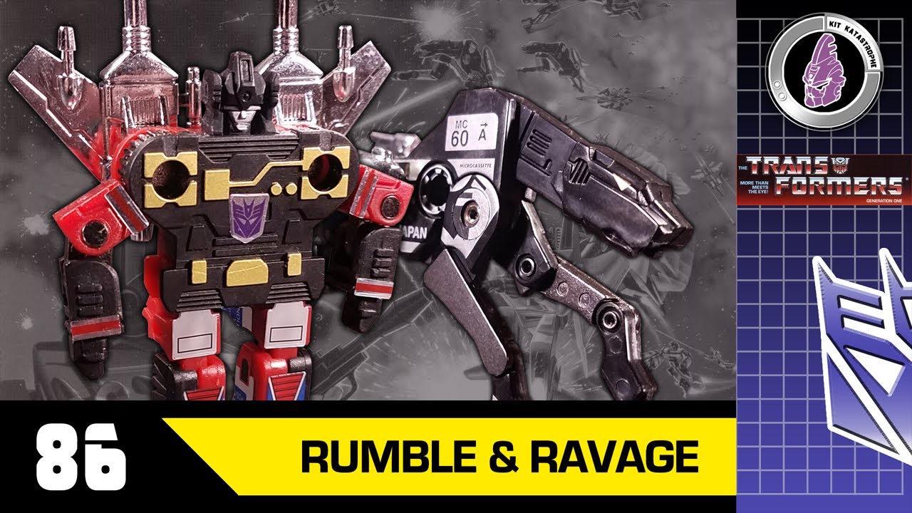 Transformers: Generation One RUMBLE & RAVAGE [1984/2019] | Kit ...