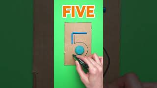 DIY Number Writing Game 🔢🎨 #KidsDIY #LearnToWrite #FunLearning