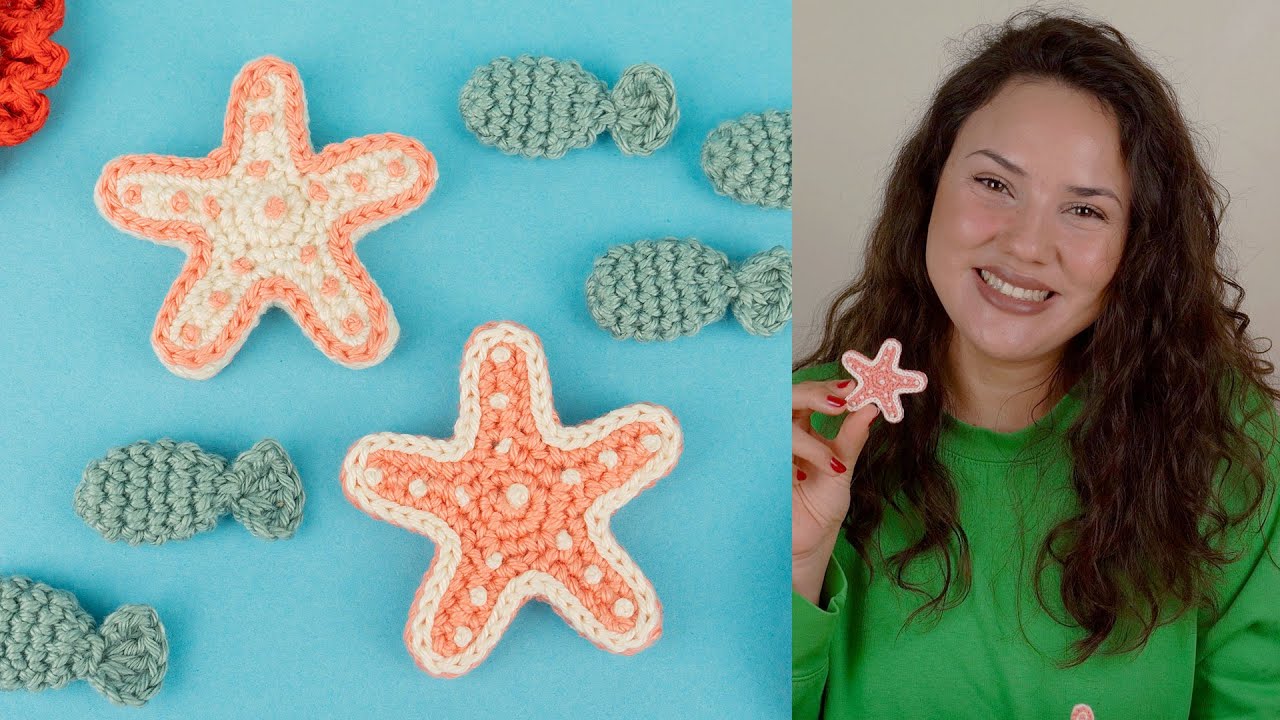 COMO FAZER ESTRELA DO MAR DE AMIGURUMI | ATELIÊ JÉSSICA BRANDÃO | #143