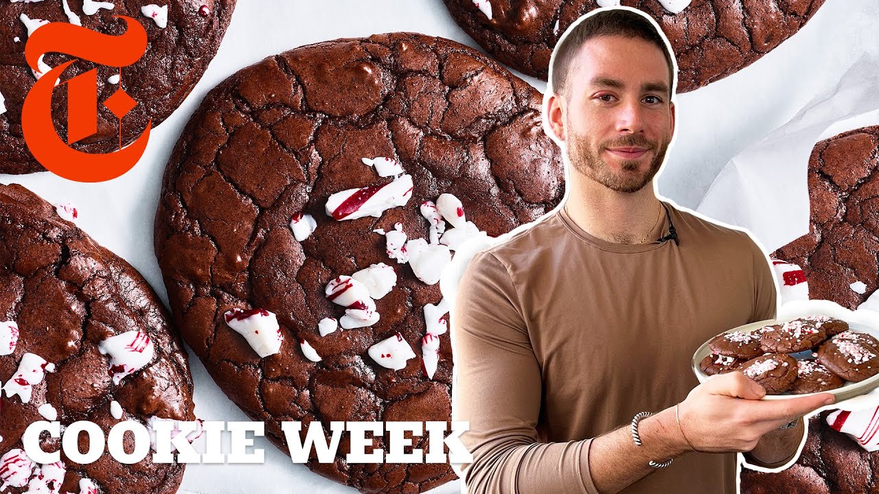 These Peppermint Brownie Cookies Will Please All Brownie Lovers   Vaughn Vreeland   NYT Cooking
