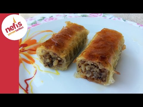 Cevizli Rulo Baklava | Kolay Baklava | Nefis Yemek Tarifleri