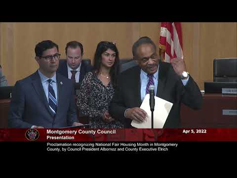 Video National Fair Housing Month in Montgomery County, by... - youtube