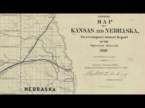 Nebraska Railroad Maps - 1861 -- 1898