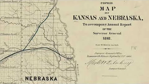 Nebraska Railroad Maps - 1861 -- 1898