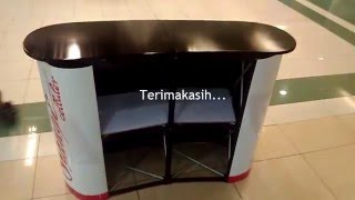 Pop Up Promotion Table #tutorial Cara Pasang Meja Pameran #popup booth portable magnet #counter desk