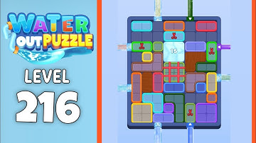 Water Out Puzzle level 216 solution 