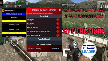2 Mod Menu in one app. SpecialForcesGroup2