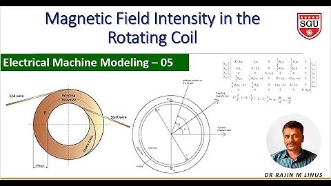 Modeling of EM 05- Magnetic Field Intensity - Rotating Coil By Dr Rajin M Linus