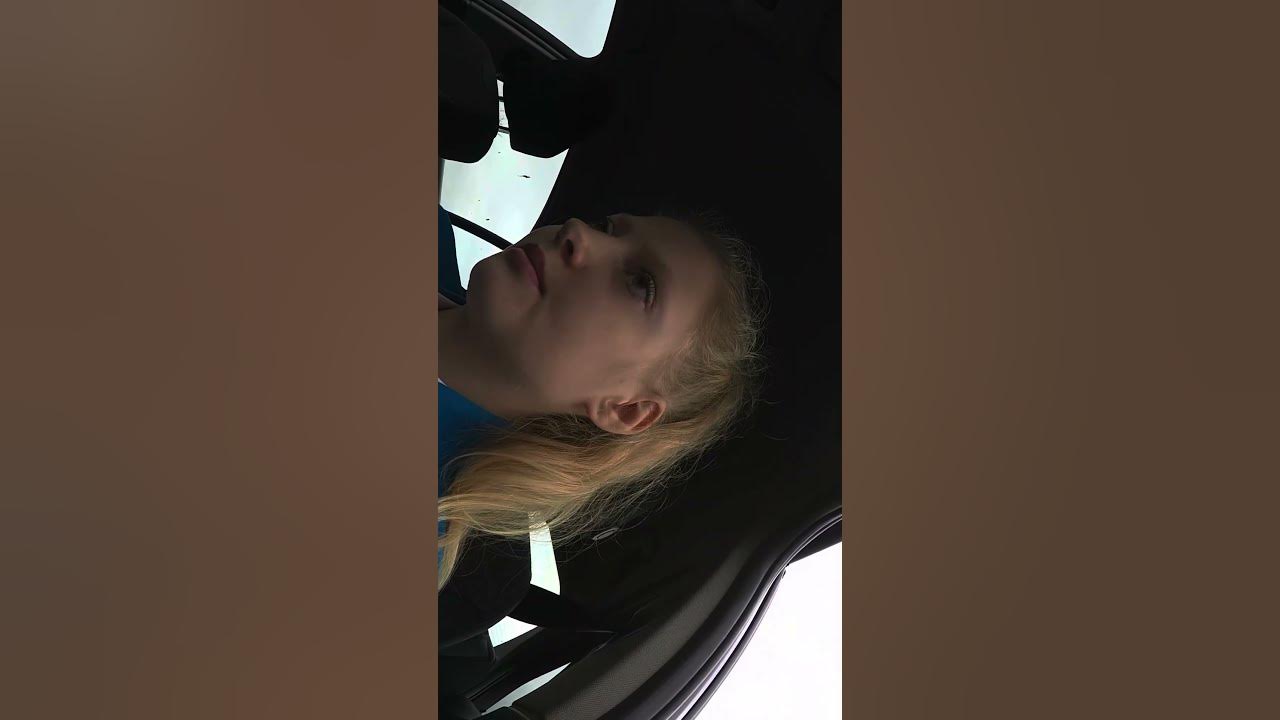 Revving girl car