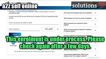 This enrolment is under process. Please check again after a few days