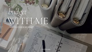 Budget With Me | $1,467 | May Paycheck #1