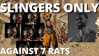 Can you beat 7 RATS using SLINGERS ONLY - Stronghold Crusader