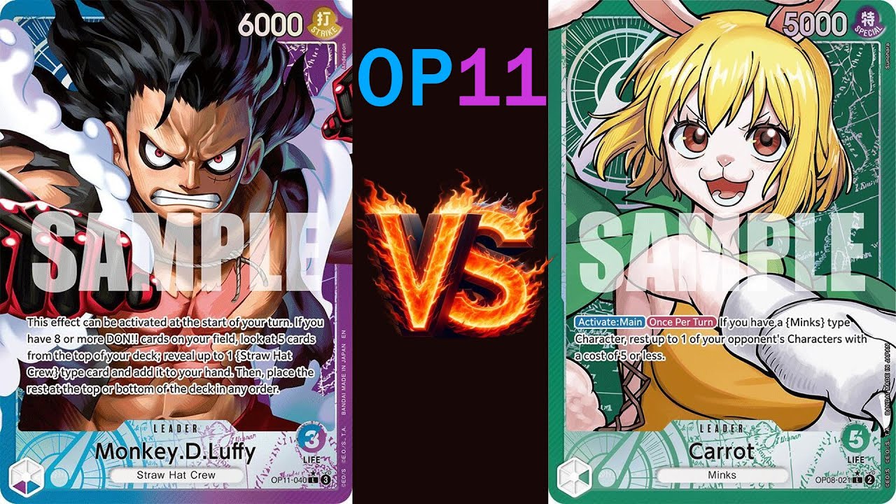 OP11 Local UP Luffy vs Carrot Round 3 7/9/25