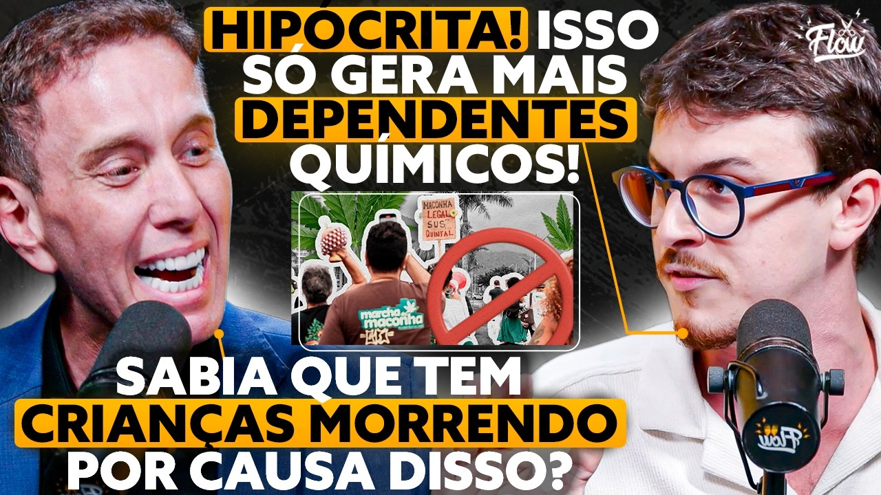 Convidados SE DESENTENDEM sobre a MARCHA pela LEGALIZAÇÃO e o clima ESQUENTA no Flow
