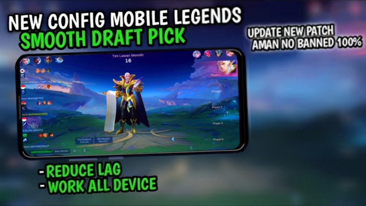 New Smooth Draft Pick Transparan Mobile Legends Fix Lag ML Saat Draft ...