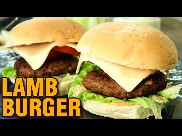 Lamb Burger Recipe | How To Make Lamb Burger | Burger Recipe | Perfect Lamb Burger by Neelam Bajwa | Get Curried