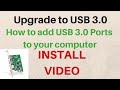 How to add USB 3.0 Ports to your computer! - Review - 4 Port PCI-Express USB 3.0 Card