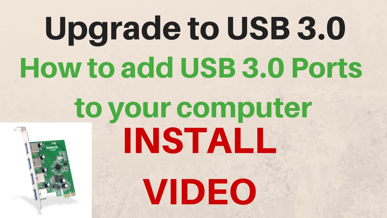 How to add USB 3.0 Ports to your computer! - Review - 4 Port PCI-Express USB 3.0 Card