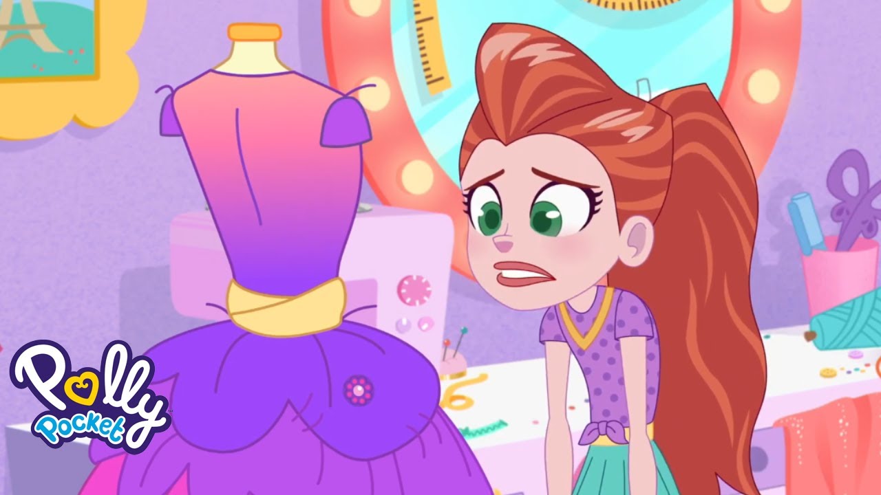 ⁣Lila a besoin d'aide pour son grand défilé de mode! Polly Pocket Aventures du médaillon de l�