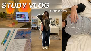 STUDY VLOG | realistic college FINALS (school days, studying, end of semester)