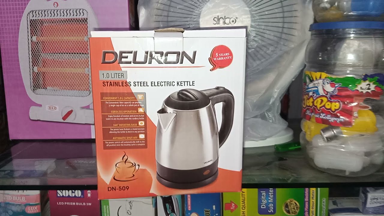 New Deuron Electric kettle 5 year warranty YouTube