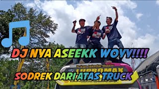 Sekar taro anniversary 1 joget bareng STFC SUBAH!!!!  Truck cabe,dump truk,pick up,fuso jadi satu
