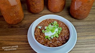 Chili Pressure Canning - Making & Canning Homemade Chili from Scratch (full recipe & walk-through)