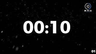 10 Second Countdown Timer ⏱️ | Minimalist Tech Timer with Tick Sound | Bro Timers