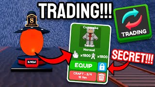 NEW *TRADING*!!! I GOT THE NEW SECRET PET!!! - roblox anime tappers