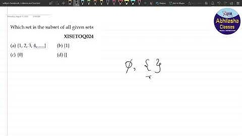 XISETOQ024 _ Which set is the subset of all given sets
