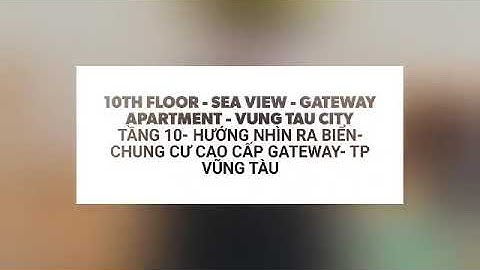 Căn Hộ 77m Gateway Vũng Tàu View Biển - Cho thuê giá tốt. chính chủ ms Lan Đoàn 0936952636