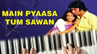 Main Pyasa Tum Sawan Piano Tutorial  Harmonium  Keyboard Cover  Faraar Movie Song