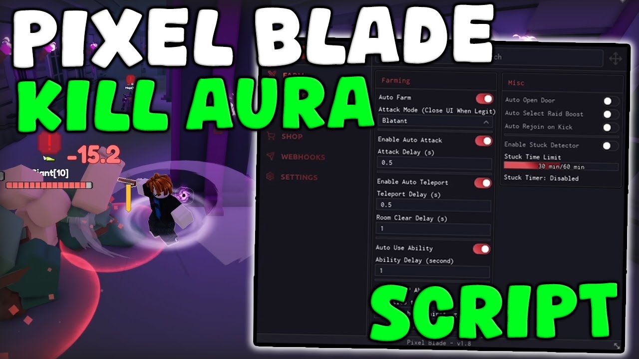 [🔥BEST] Roblox Pixel Blade Script Auto Farm, Kill Aura, Max Upgrade ...