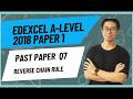 Edexcel A-Level Maths 2018 Paper 1 Q7 | Integration | Full Step-by-Step Explanation | Exam Prep