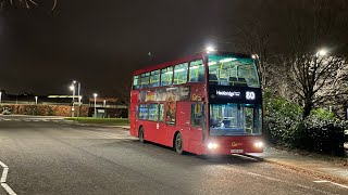 *RARE WORKING* + FULL THRASH + DIVERSION | DOE54 Working London Bus Route 80 - LX09 AYE