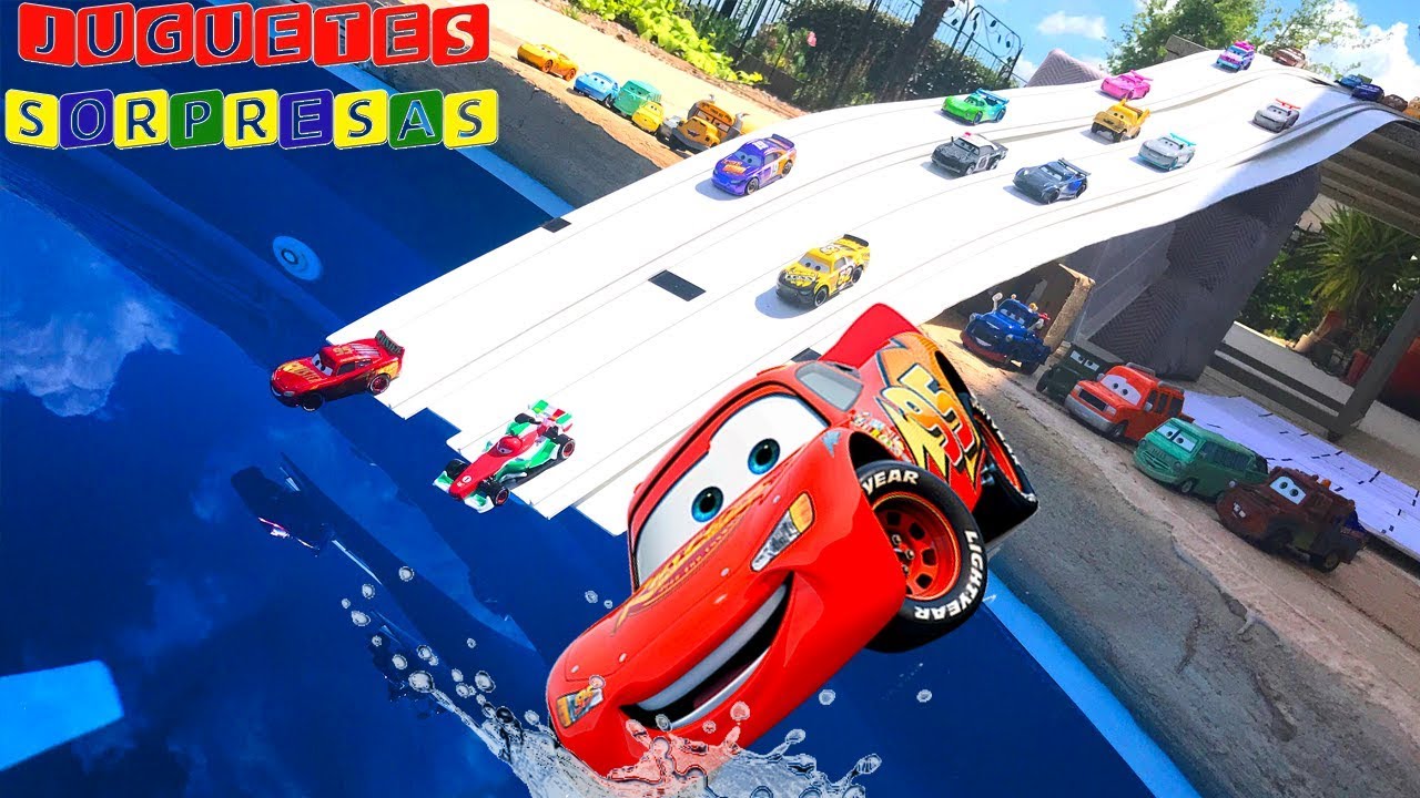 Carros de Carrera para niños - Pista de Coches CARS 3 CAMPEONATO CIRCUITO SUPER CARS LANZADOR - YouTube