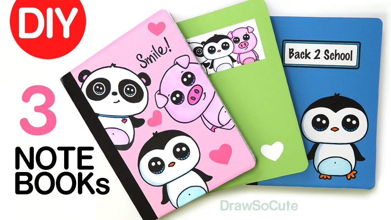 ⁣DIY Notebook Cover Designs for Back to School | Super EASY!