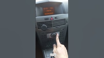 Opel Astra H Ustawienie godziny i daty