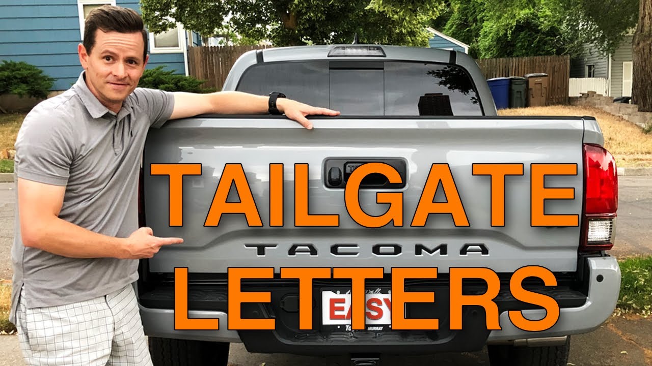 HOW TO INSTALL Toyota Tailgate Letters I installed tailgate