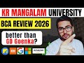 BCA After 12th at KR Mangalam University... Honest Review | Fees, Placement | Admission Process 2025