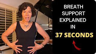 Breath Support EXPLAINED IN 37 SECONDS! #shorts #singinglessons #breathsupport