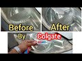 headlight cleaning with colgate at home